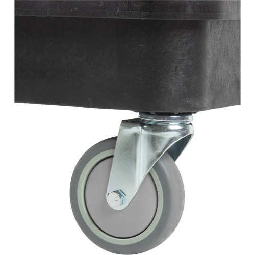 Chariot utilitaire avec tablette &agrave; bordure profonde, 3 tiers, 19" x 39-1/2" x 28-1/4", Capacit&eacute; 330 lb Dufferin Supply