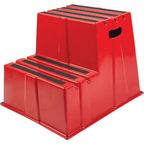 Industrial Step Stool, 2 Steps, 26" x 22-7/16" x 19-11/16" High Dufferin Supply