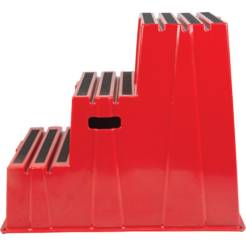 Industrial Step Stool, 3 Steps, 34-13/16" x 22-7/16" x 28-1/2" High Dufferin Supply
