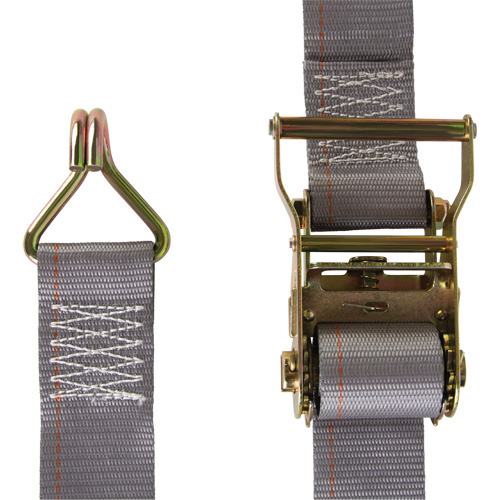 Heavy-Duty Utility Strap, J-Hook, 2" W x 16' L, 500 lbs. (227 kg) WLL Dufferin Supply