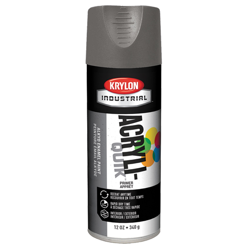 Laque industrielle Acryli-Quik, Gris, Tr&egrave;s mat, 12 oz, Canette a&eacute;rosol Dufferin Supply