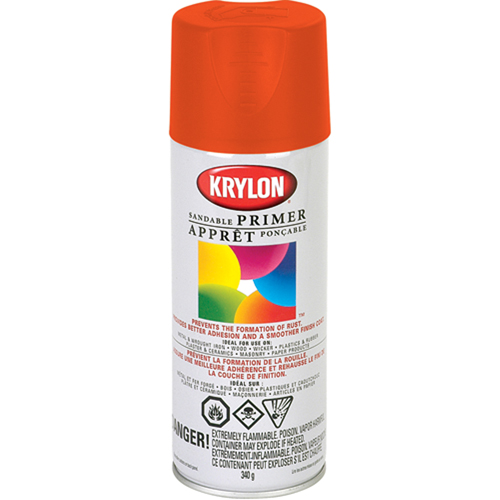 Peinture &agrave; pulv&eacute;riser fluorescente, Rouge/orange fluorescent, 11 oz, Canette a&eacute;rosol Dufferin Supply