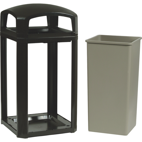Landmark Series&reg; Classic Container Frame With Rigid Liner, Plastic, 50 US gal. Dufferin Supply