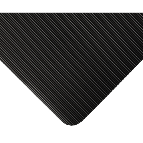 Standard Mat No.381, Ergonomic, 3' x 105' x 1/8", Black Dufferin Supply