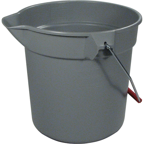 Seau Brute, Capacit&eacute; de 2.5 gal. US (10 pintes), Gris Dufferin Supply