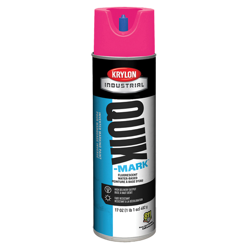 Peinture de marquage industrielle invers&eacute;e &agrave; base d'eau Quik-Mark, 17 oz, Canette a&eacute;rosol Dufferin Supply