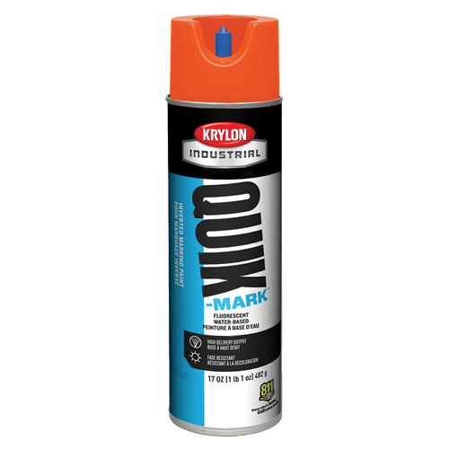 Peinture de marquage industrielle invers&eacute;e &agrave; base d'eau Quik-Mark, 17 oz, Canette a&eacute;rosol Dufferin Supply
