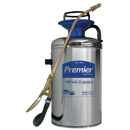 Premier Series Pro Sprayer, 2 gal. (7.6 L), Stainless Steel, 12" Wand Dufferin Supply