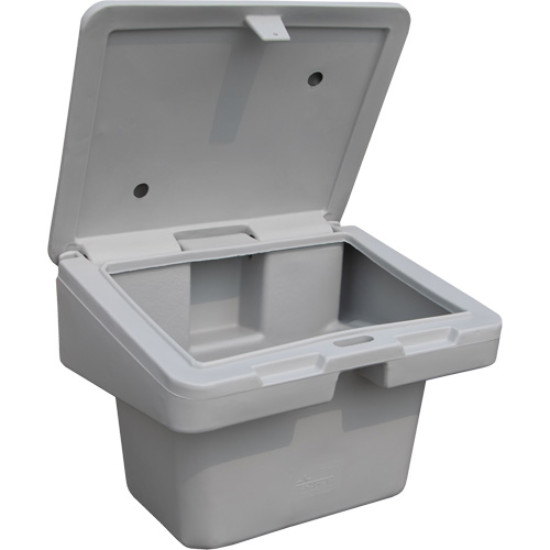 Salt Sand Container SOS, With Hasp, 30" x 24" x 24", 5.5 cu. Ft., Grey Dufferin Supply