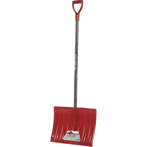 Nordic Snow Shovel, Polypropylene Blade, 17-3/4" Wide, D-Grip Handle Dufferin Supply