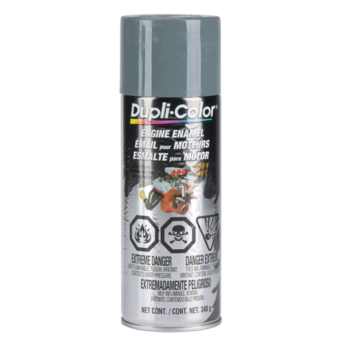 Peinture &agrave; &eacute;mail avec c&eacute;ramique pour moteur, Nouveau Gris Ford, Brillant, 12 oz, Canette a&eacute;rosol Dufferin Supply