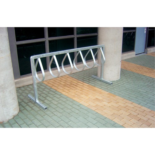 Style Bicycle Rack, Galvanized Steel, 12 Bike Capacity Dufferin Supply