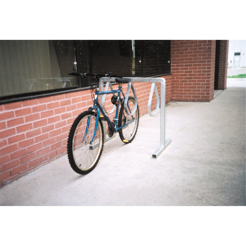 Style Bicycle Rack, Galvanized Steel, 6 Bike Capacity Dufferin Supply