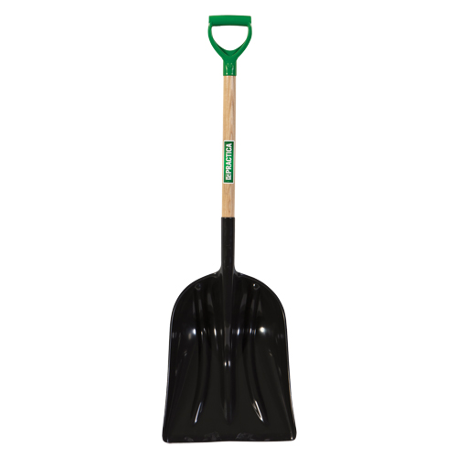 Grain & Coal Scoop Shovel, Wood, Polypropylene Blade, D-Grip Handle, 30-1/4" Length Dufferin Supply