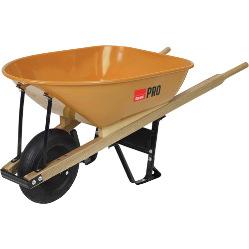 Pro Heavy-Duty Wheelbarrow, 6 cu. ft., Steel Tray Dufferin Supply