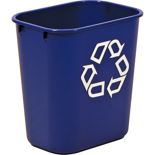 Recycling Container , Deskside, Plastic, 13-5/8 US Qt. Dufferin Supply