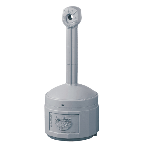 Cendriers Smoker's Cease-Fire, Sur pied, Plastique, Capacit&eacute; 4 gal. US, Hauteur 38-1/2" Dufferin Supply