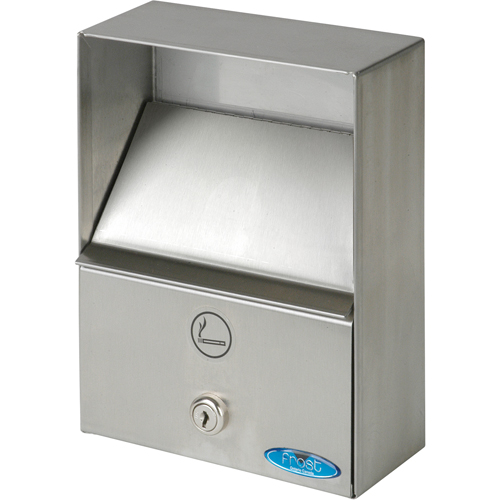 Cendriers, Montage mural, Acier inoxydable, Capacit&eacute; 1 litre, Hauteur 9" Dufferin Supply