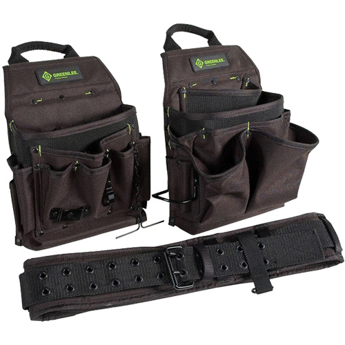 Ceinture porte-outils combin&eacute;e, Polyester, Noir Dufferin Supply