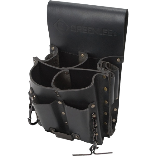 Tool Belt Pouch, Multiple Tool Holder, Leather, 8 Pockets Dufferin Supply