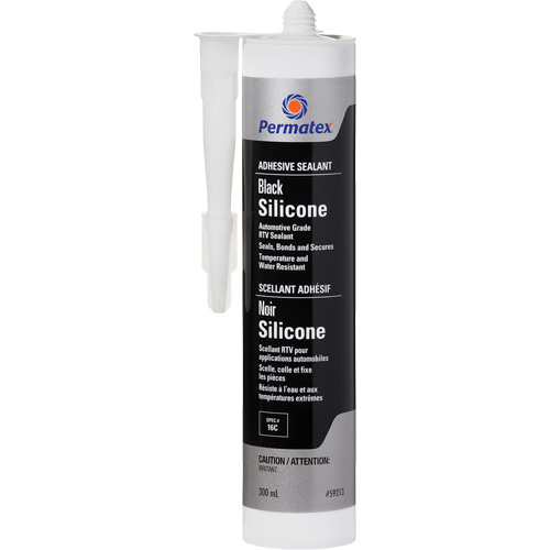 RTV Adhesive Sealant, 300 ml, Cartridge, Black Dufferin Supply