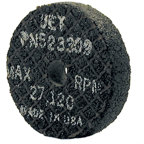 Resin Bonded Straight Wheel for Steel, 2" x 1/2", 3/8" Arbor, Type 1 Dufferin Supply