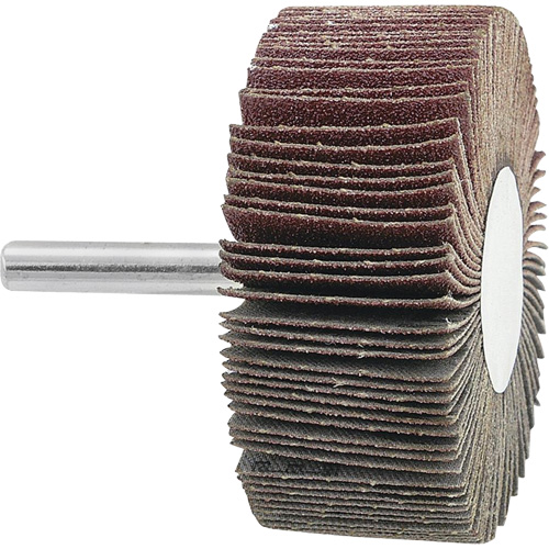 Mounted Flapwheel, 120 Grit, 2-1/2" x 1" x 1/4" Dufferin Supply