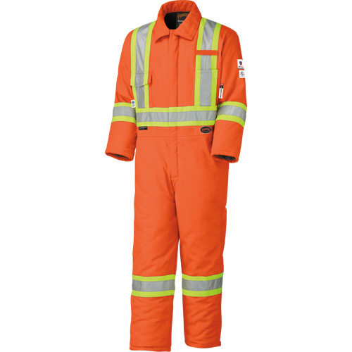 5532A High Visibility FR Rated & Arc Rated Safety Coveralls, Size 2X-Large, High Visibility Orange, 58 cal/cm² Dufferin Supply