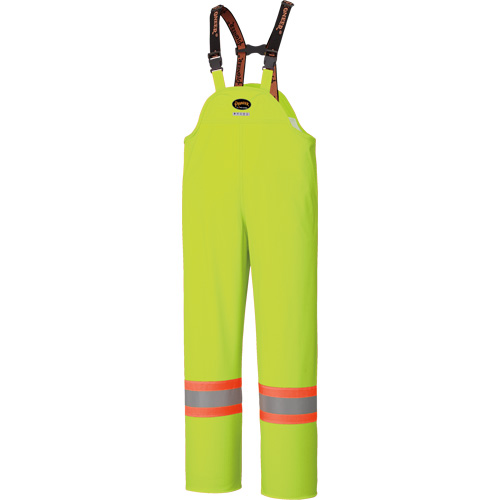 5895 High Visibility Flame Resistant Waterproof Bib Pants, 2X-Large, High Visibility Lime-Yellow Dufferin Supply
