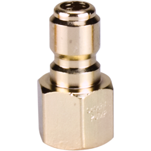 3/8" Female Plated Steel Quick Disconnect Plug Dufferin Supply
