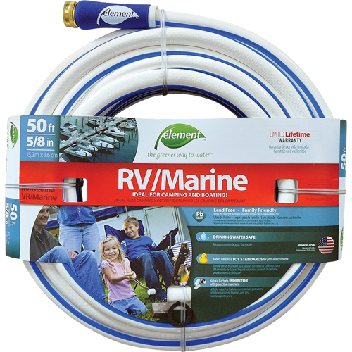 Element Marine & RV Water Hoses, PVC, 5/8" dia. x 50' Dufferin Supply