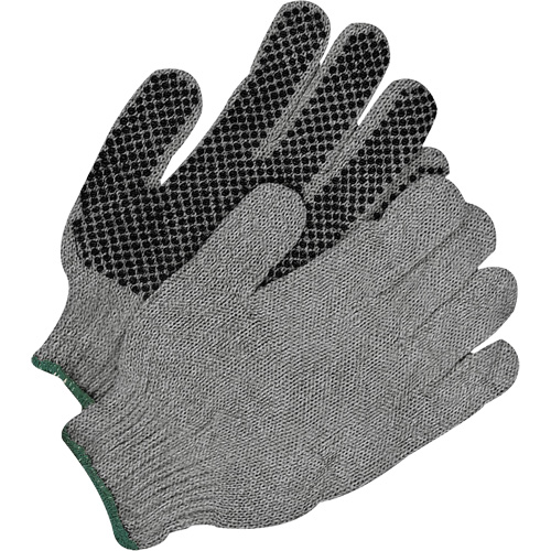 Classic Grip Gloves, Poly/Cotton, Single Sided, Large Dufferin Supply