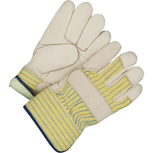Classic Fitter Gloves, One Size, Grain Cowhide Palm, Acrylic-Pile Inner Lining Dufferin Supply