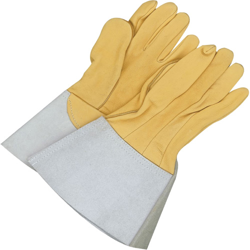 Gander Brand Reverse Grain TIG Welder Gloves, Grain Deerskin, Size 10 Dufferin Supply
