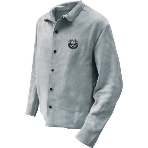 Veste de soudeur, Cuir, T-Grand, Gris Dufferin Supply
