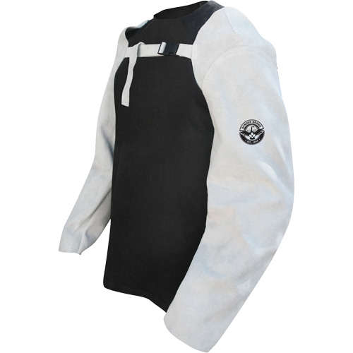 Manchons de soudage en cuir, 24" lo, Gris perle Dufferin Supply