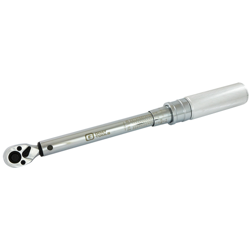 Micro-Adjustable Torque Wrench, Click, 3/8" Square Drive, 30 - 250 in-lbs. Dufferin Supply