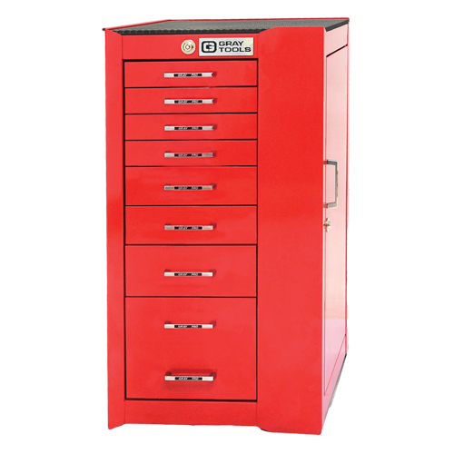 Armoire mobile de s&eacute;rie PRO+, 8 tiroirs, 19" la x 19" p x 36-1/2" h, Rouge Dufferin Supply
