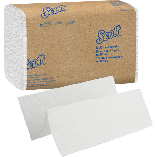 Scott&reg; Essential Multi-Fold Paper Towels, 1 Ply, 9-2/5" L x 9-1/5" W, 250 /Pack Dufferin Supply