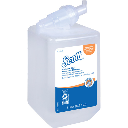 Nettoyant antimicrobien pour la peau Control de Scott, Mousse, 1 L, Sans parfum Dufferin Supply