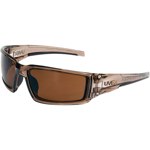 Uvex Hypershock Safety Glasses, Espresso Lens, Anti-Scratch/Polarized, ANSI Z87+ Dufferin Supply