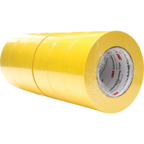 Automotive Refinish Masking Tape 388N, 48 mm (2") x 55 m (180'), Yellow Dufferin Supply