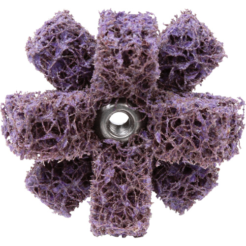 Scotch-Brite Cross Buff, BF-XB, 1-1/2" Dia., Medium Grit, Aluminum Oxide Dufferin Supply