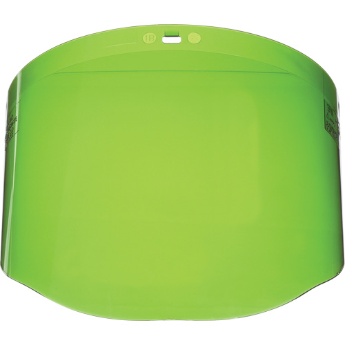 Faceshield Window, Polycarbonate, Green Tint Dufferin Supply
