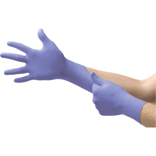 Gants d'examen SE SU-690 Supreno, Grand, Nitrile, 7,1 mils, Sans poudre, Mauve, Classe 2 Dufferin Supply