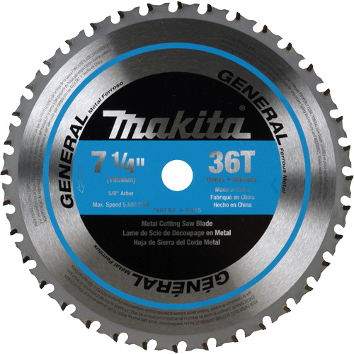 CERMET Tipped Saw Blade, 7-1/4", 36 Teeth, Metal Use Dufferin Supply