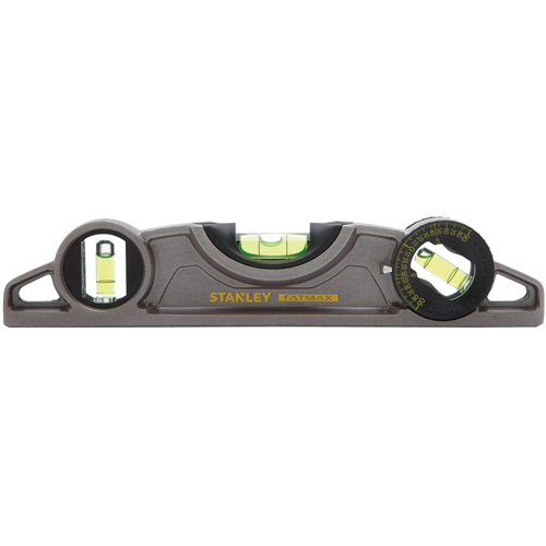 Fatmax&reg; Cast Torpedo Level, 9" L, Aluminum, 3 Vials, Magnetic Dufferin Supply