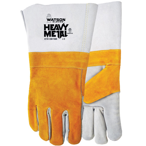Cow Town Flame-Resistant Gloves, Split Cowhide, Size Small Dufferin Supply