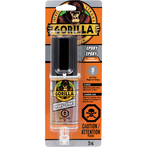 &eacute;poxyde, Deux composants, Cartouche double, 0,85 oz., Transparent Dufferin Supply