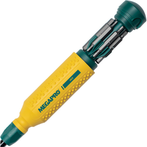 Original Hex 15-in-1 Multi-Bit Screwdriver, 8-37/50" L, Textured Handle Dufferin Supply